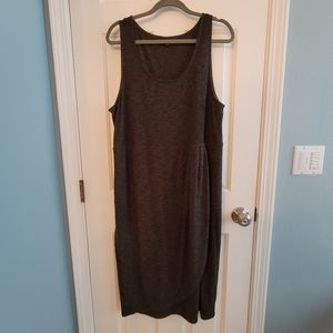 Torrid green rib-knit dress, Size 3, mid-length